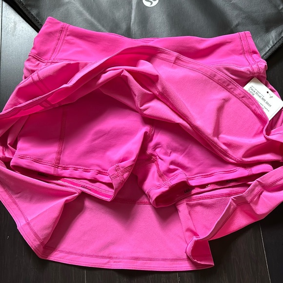 LULULEMON PACE RIVAL SKIRT *LONG IN SONIC PINK (SNCP) SZ 4, 8 NWT - Picture 8 of 15